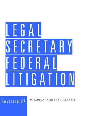 cover image of Legal Secretary Federal Litigation